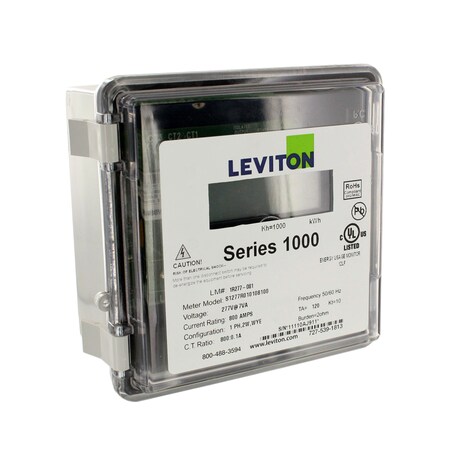 Leviton VOLTAGE OR CURRENT METERS S1K 1P2W 800:01A OUTDR 1R277-81